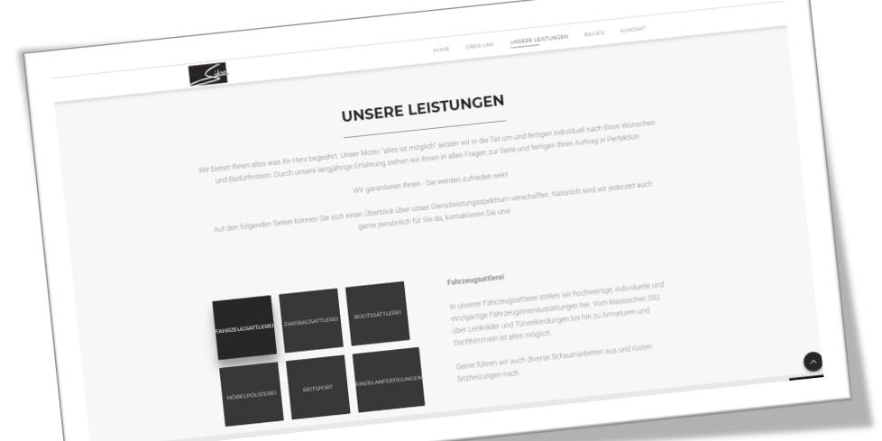 Webseite Sattlerei Sikro