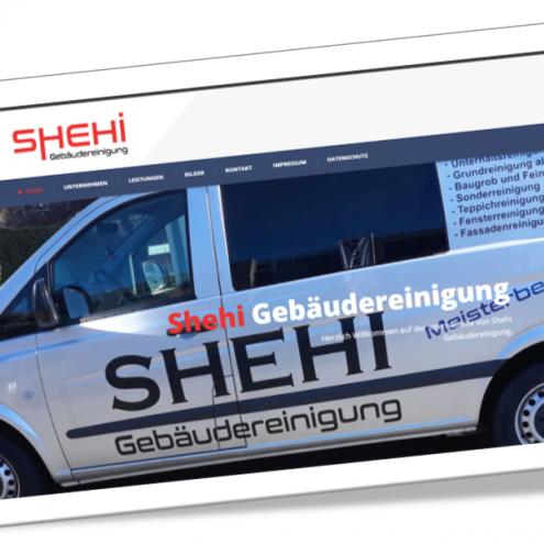 Webseite SHEHI Gebäudereinigung Webseite SHEHI Gebäudereinigung