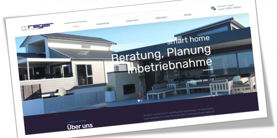 Webseite IT Service Reger